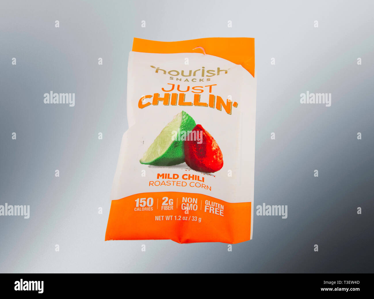 Nur Chillin Snacks Stockfoto