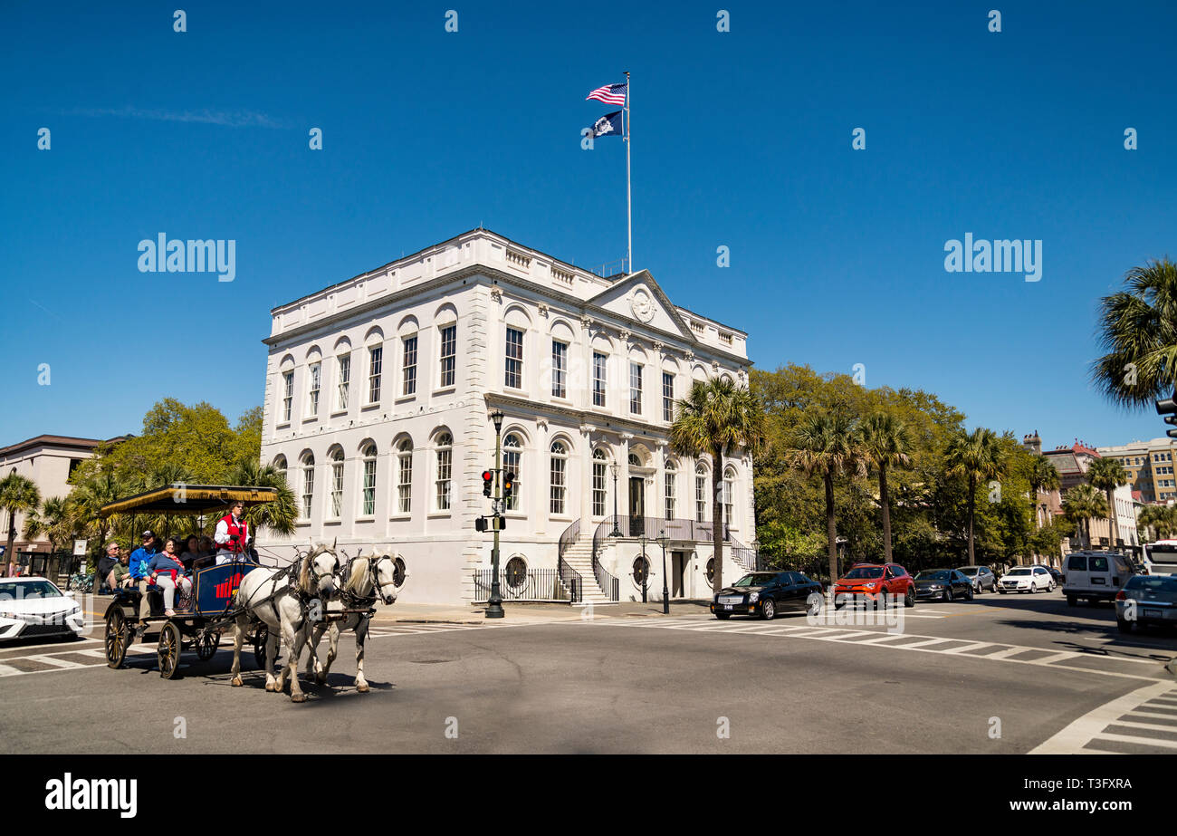 Die Governative Gebäude in Charleston, South Carolina, belegt einen der berühmten Vier Ecken des Gesetzes in der Stadt Stockfoto