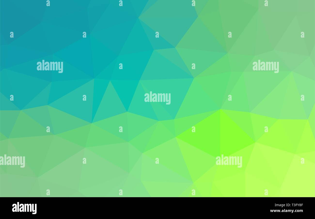 Abstrakte geometrische blau-grüne Farbtöne Farbverlauf Hintergrund Textur, Low Poly Dreieck Muster, Computer Graphic, Illustration Stock Vektor