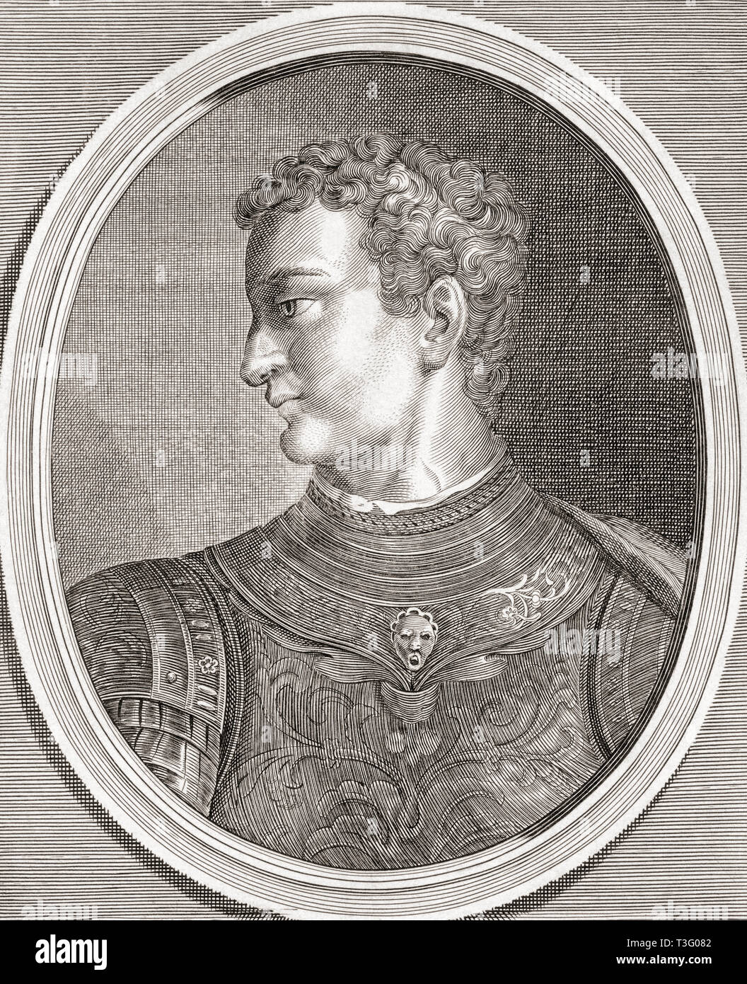 Caligula, 12 AD 41 AD. Römische Kaiser. Stockfoto