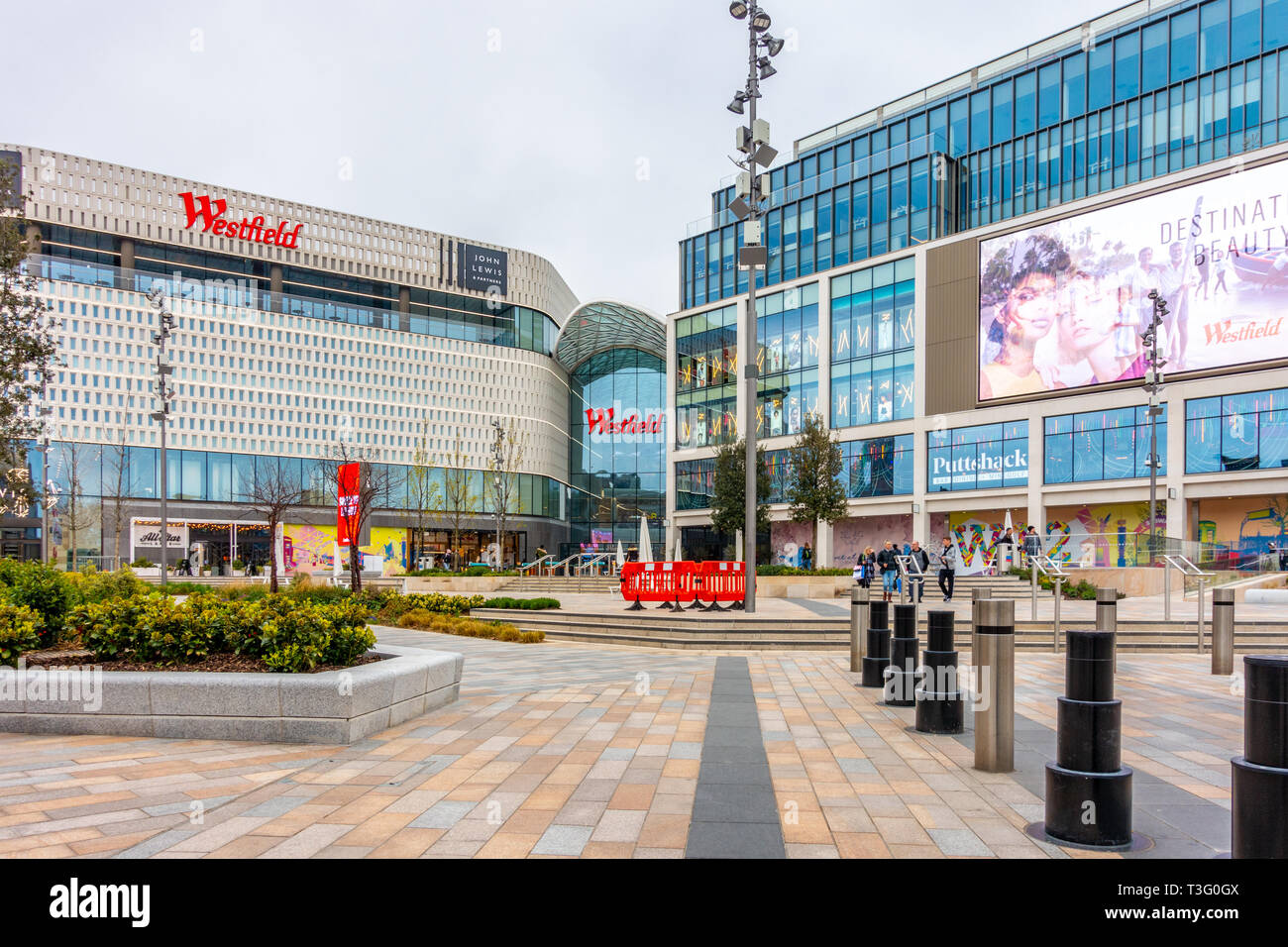 Westfield Shopping Center im White City, Shepherd's Bush, London, UK Stockfoto