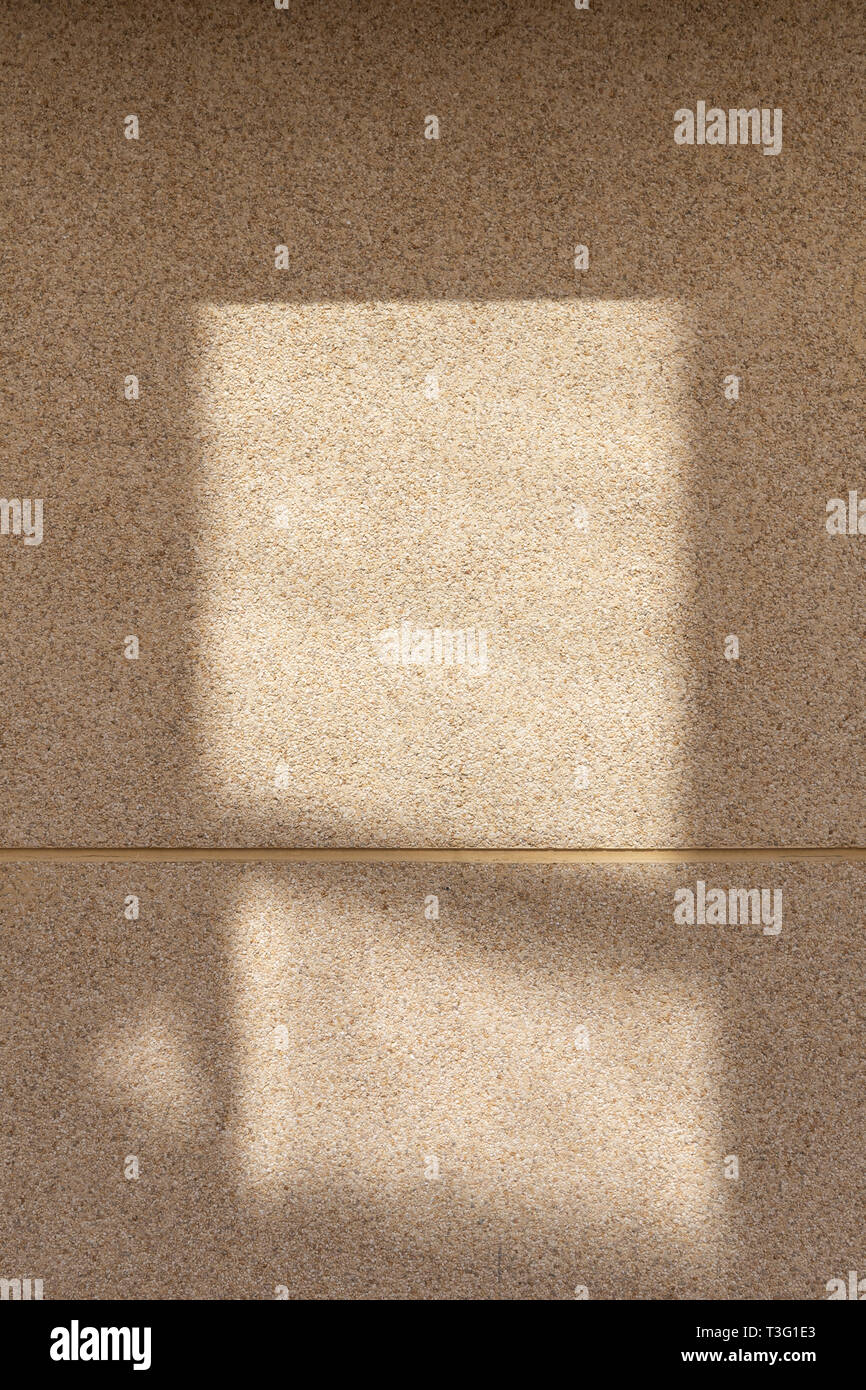 Beige Steinmauer strukturierten Hintergrund. Architektonischen Hintergrund Stockfoto