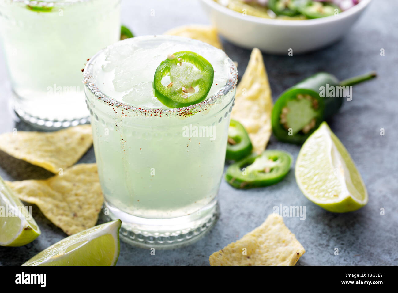 Gesalzene rim Margarita Stockfoto