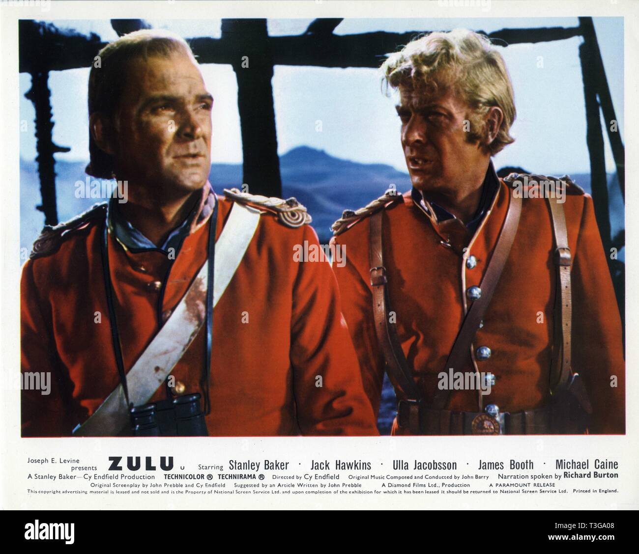 Stanley Baker Michael Caine Zulu 1964 Regisseur Cy Endfield Diamond Filme Paramount British Bilder Stockfotografie Alamy