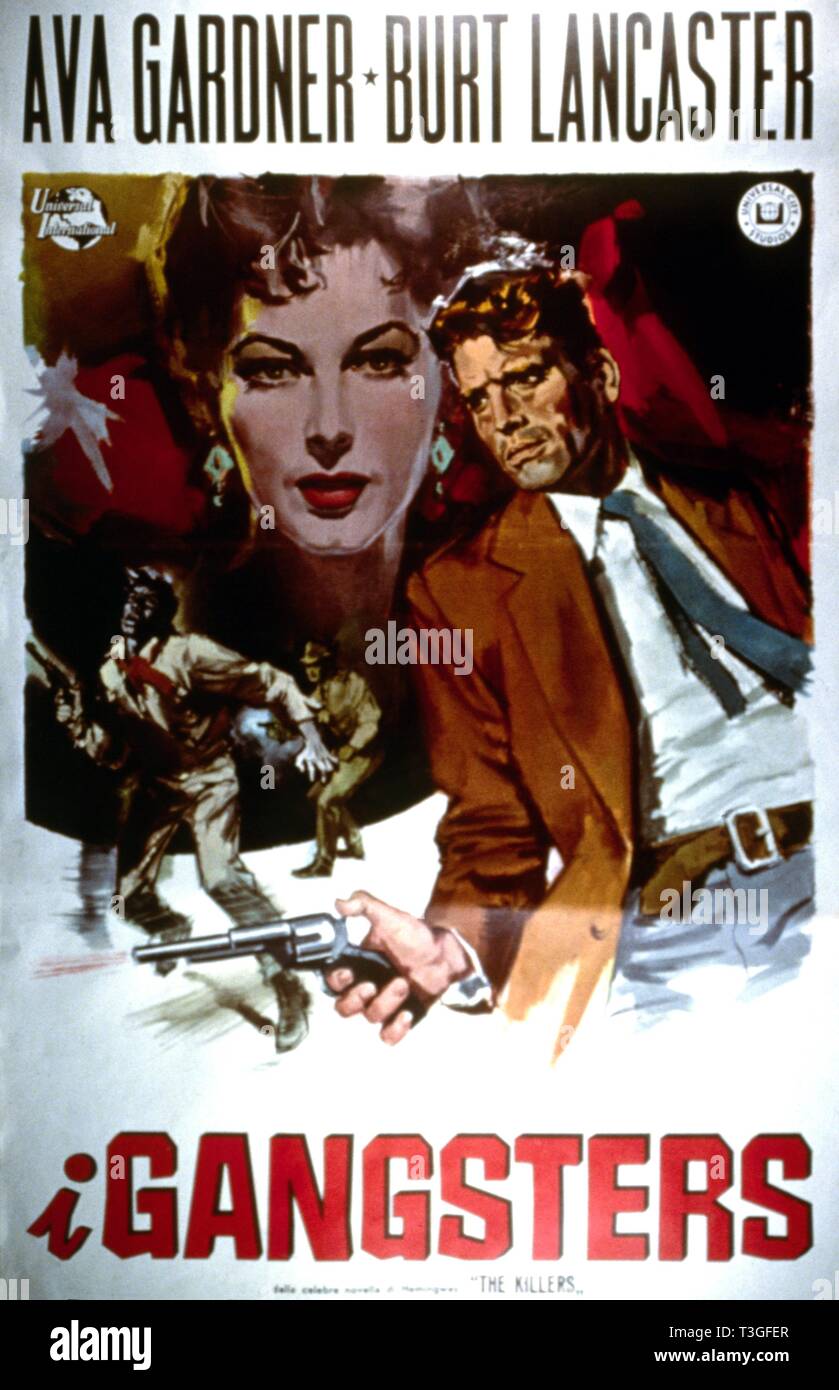 Die Killer Jahr: 1946 USA Regie: Robert Siodmak Ava Gardner Poster (Italienisch) Stockfoto