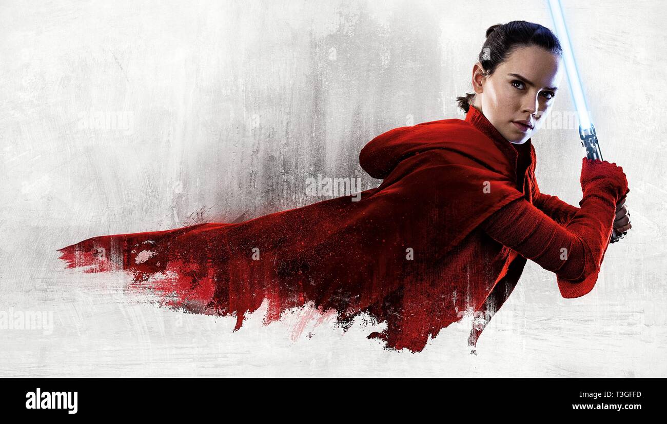 Star Wars: Der letzte Jedi Jahr: 2017 USA Regie: Rian Johnson Daisy Ridley Poster (Kunst) Stockfoto