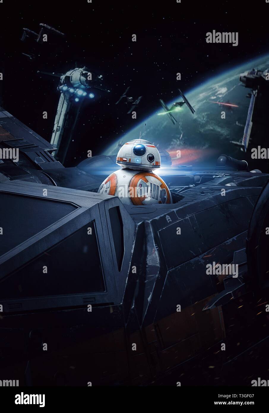Star Wars: Der letzte Jedi Jahr: 2017 USA Regie: Rian Johnson Poster (Kunst) Stockfoto
