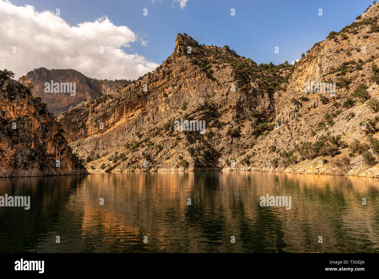 Interessant, dass der Name und die Lage mit herrlichem Blick in die Türkei neue Tourismus Punkt wurde Arapapisti Canyon Stockfoto