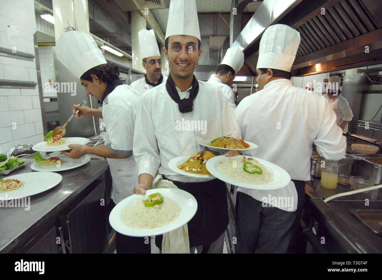 Bawabet Al Dimashq oder die Tore von Damaskus Restaurant, laut Guinness Buch der Rekorde der größte Restaurant der Welt, 6, 014 Sitz Stockfoto