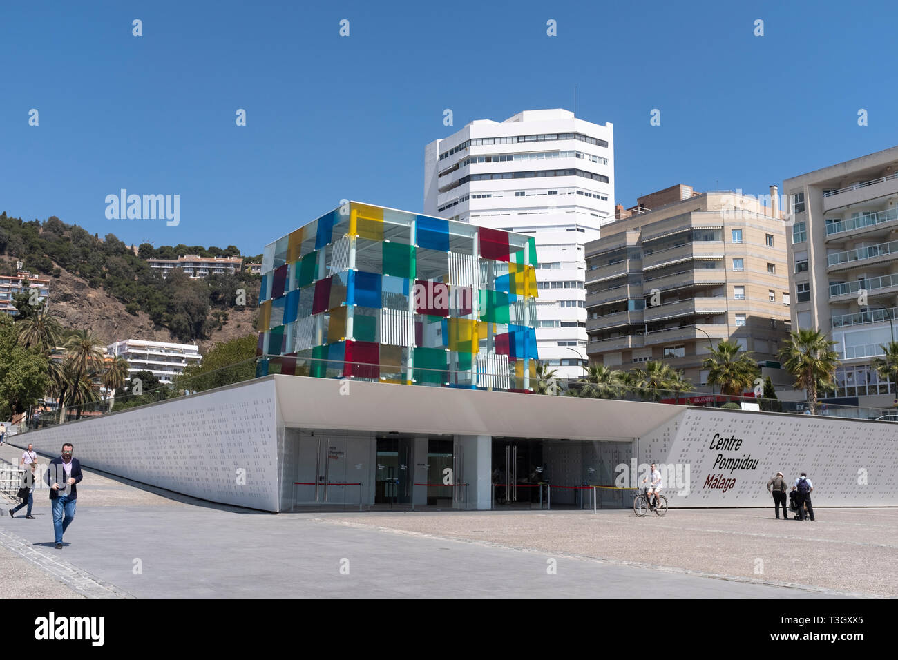 Centre Pompidou Malaga, Malaga, Spanien Stockfoto