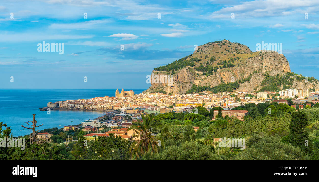 Cefalu, mittelalterlichen Dorf von Sizilien Insel, Provinz Palermo, Italien Stockfoto