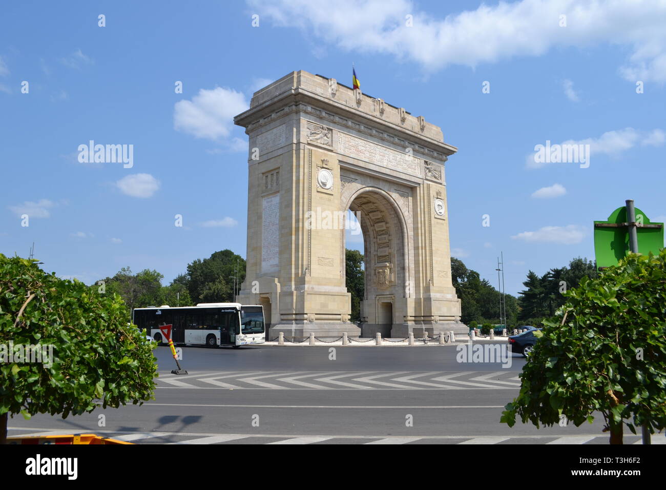 Der Triumphbogen, (Arcul de Triumf) Bukarest, Rumänien Stockfoto