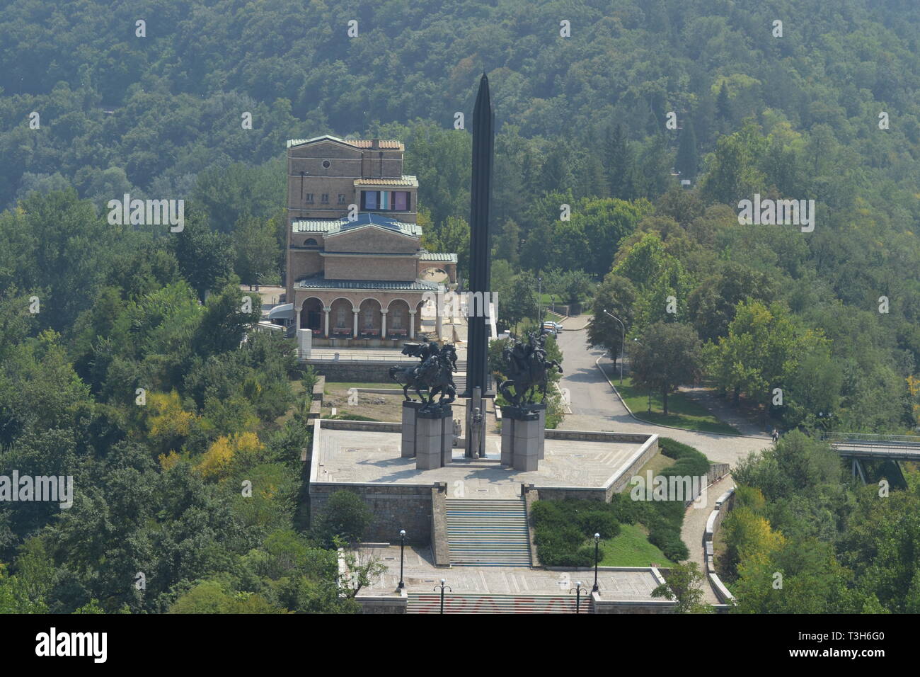 State Art Museum und Asen Denkmal auf der Jantra, Veliko Tarnovo, Bulgarien Stockfoto