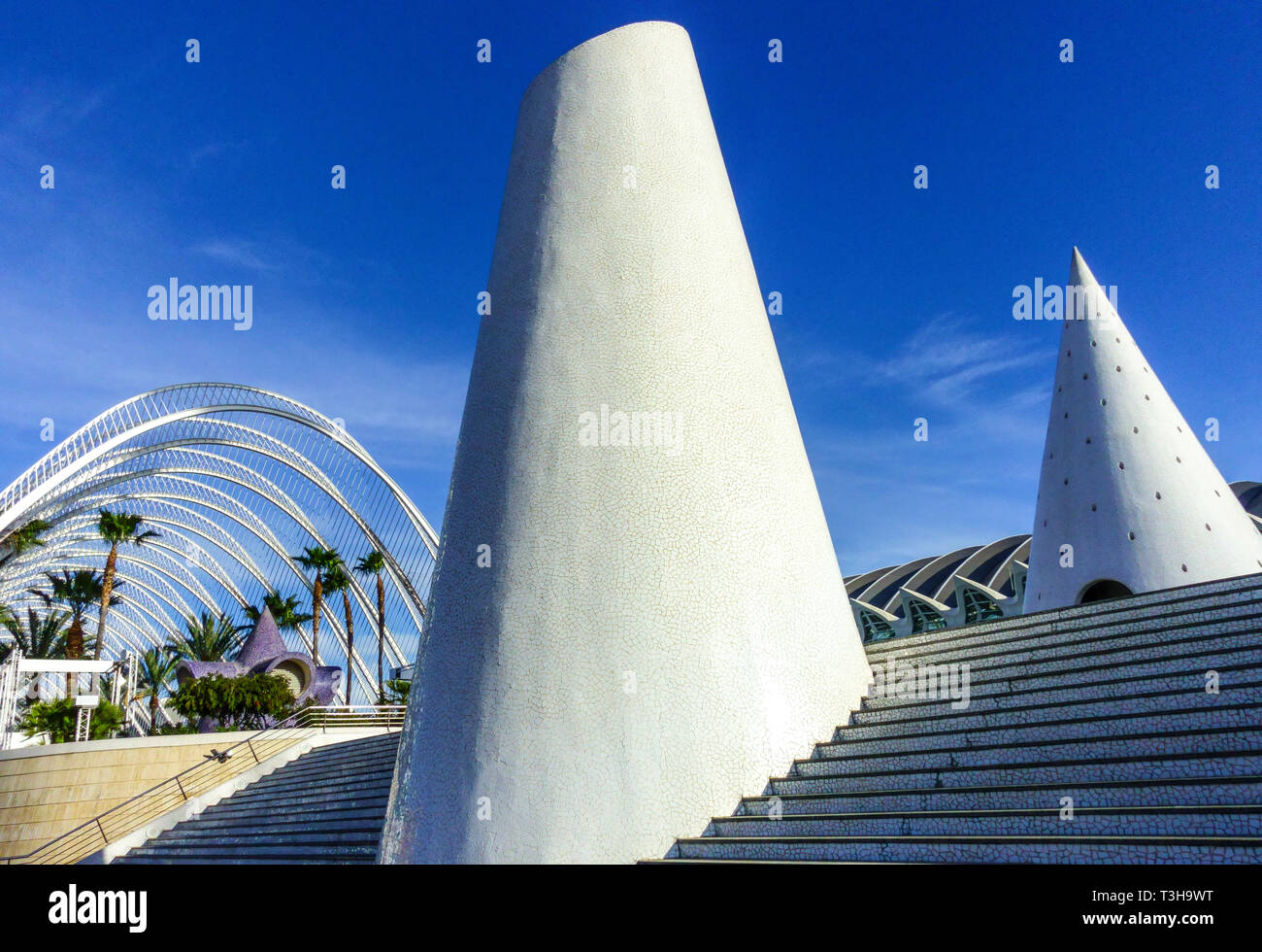 Valencia City, Spanien Europa, Valencia City of Arts and Science, The Umbracle Stockfoto