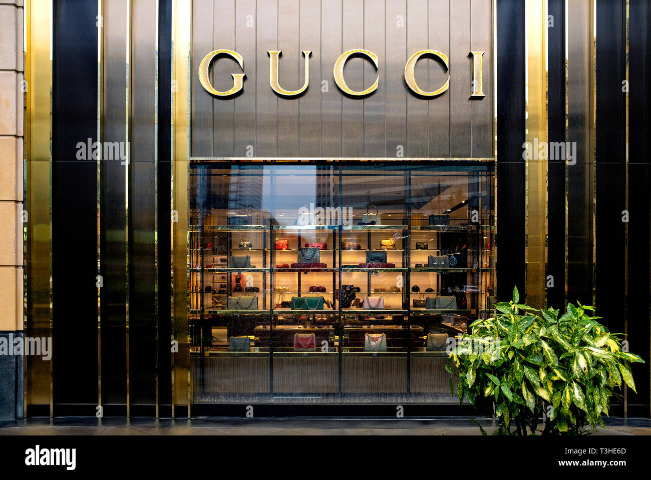 Wa 17091 00 Washington Gucci Store Front Im Einkaufszentrum Bravern Mall Bellevue Stockfotografie Alamy