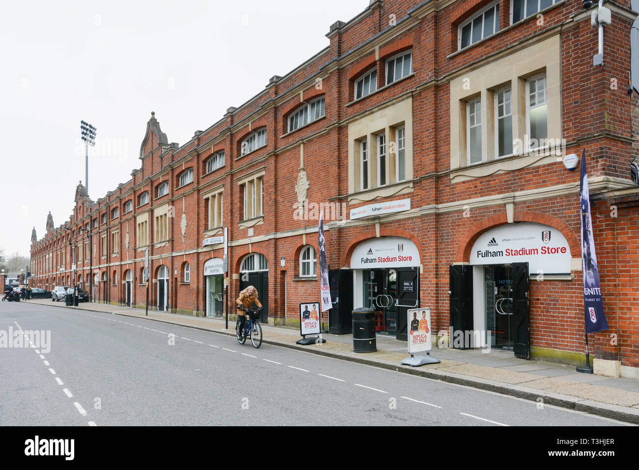 Das Craven Cottage das Haus des Fulham Football Club, Fulham, West London, Großbritannien Stockfoto