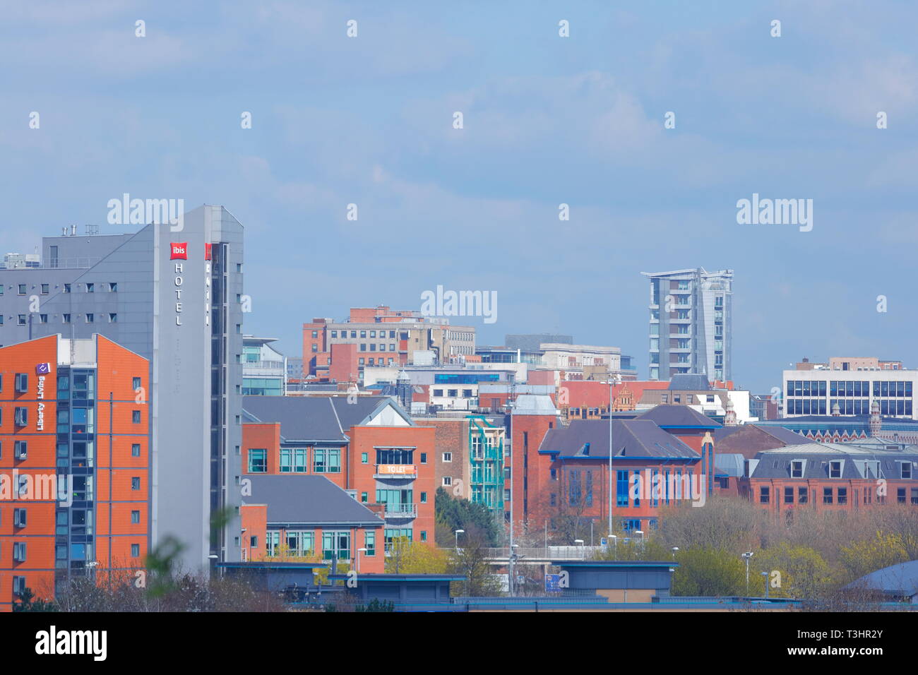 Teil von Leeds City Centre skyline Stockfoto