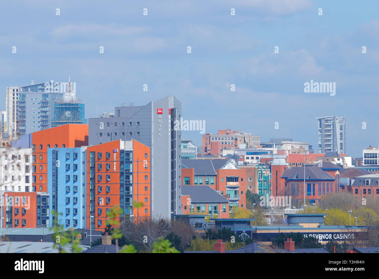 Teil von Leeds City Centre skyline Stockfoto