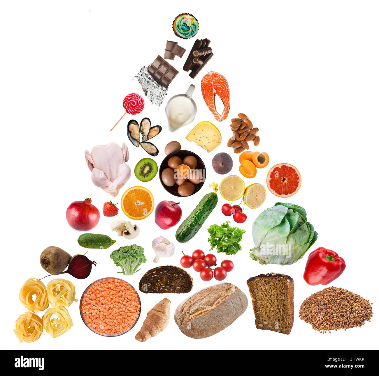 Ausgewogene Ernährung Konzept Stockfoto