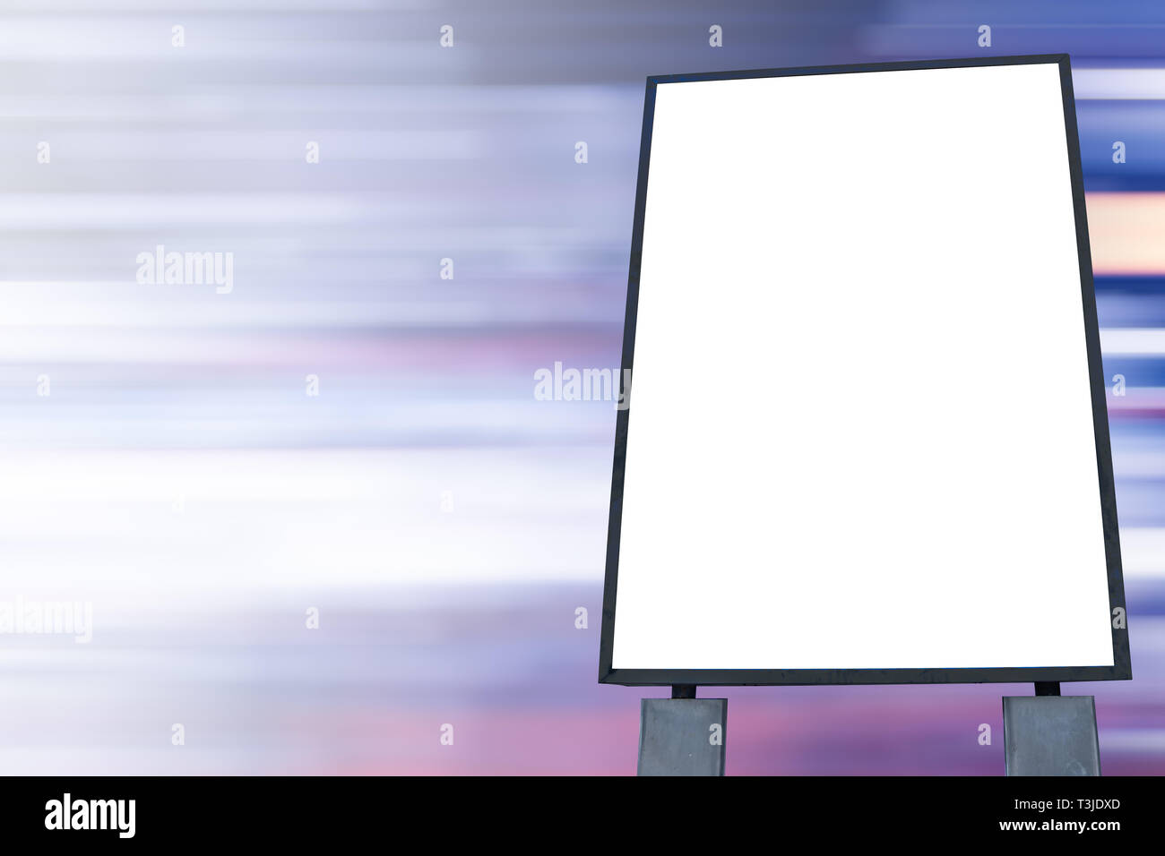 Leer Werbung mit Reklametafeln mit Platz für ads. Stockfoto
