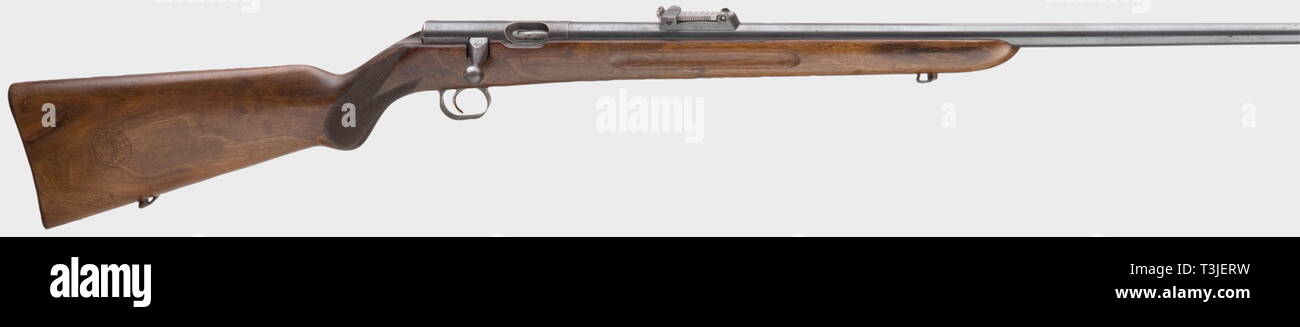 Die langen Arme, moderne Anlagen, single-shot-gun Mauser Modell Es 340 (1924), Kaliber 22 lr, Nummer 28621, Additional-Rights - Clearance-Info - Not-Available Stockfoto