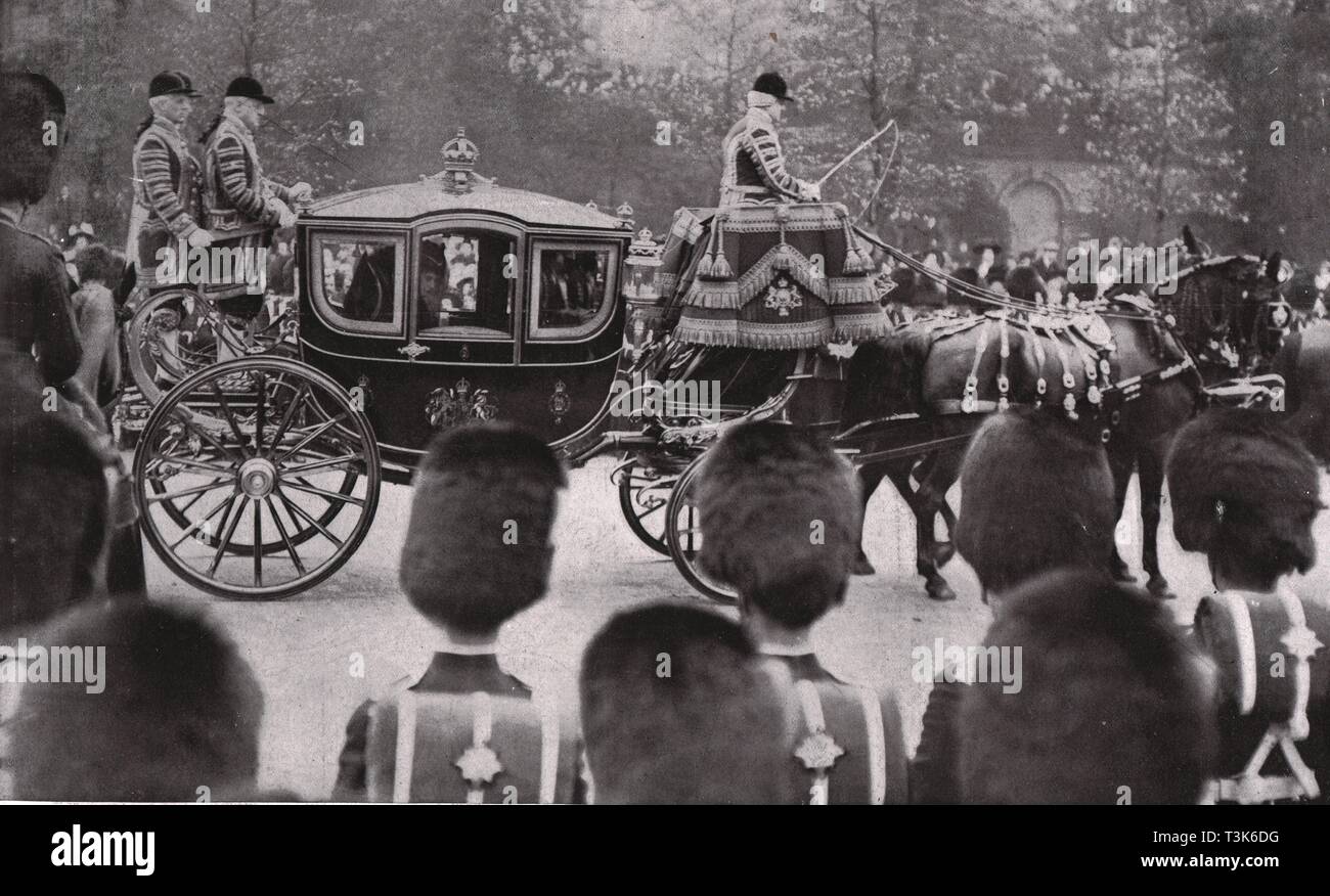 Trauerzug von König Edward VII., London, 20. Mai 1910. Schöpfer: Unbekannt. Stockfoto