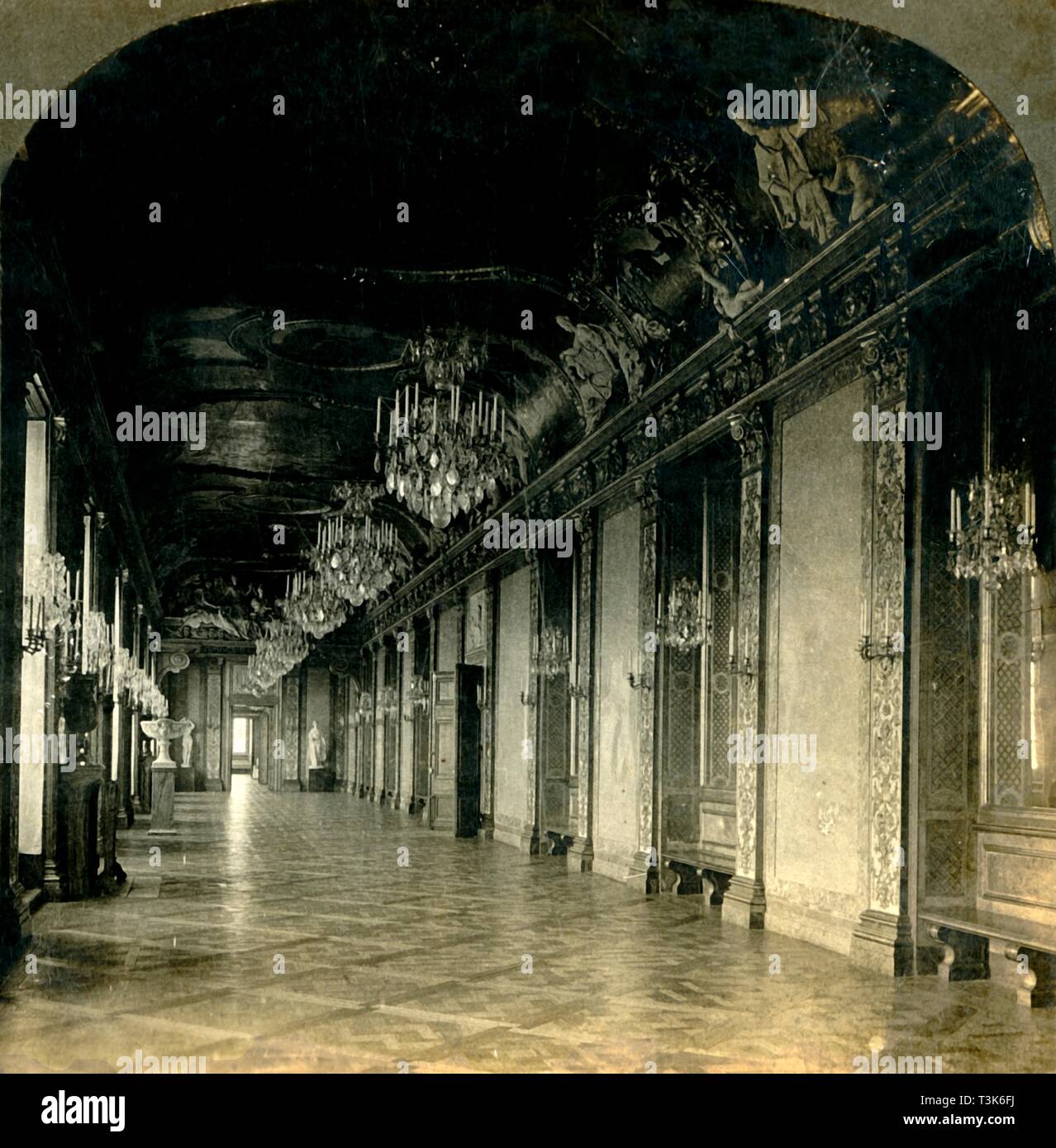 "Der große Festsaal, der königliche Palast, Stockholm, Schweden", 1904. Schöpfer: Keystone View Company. Stockfoto