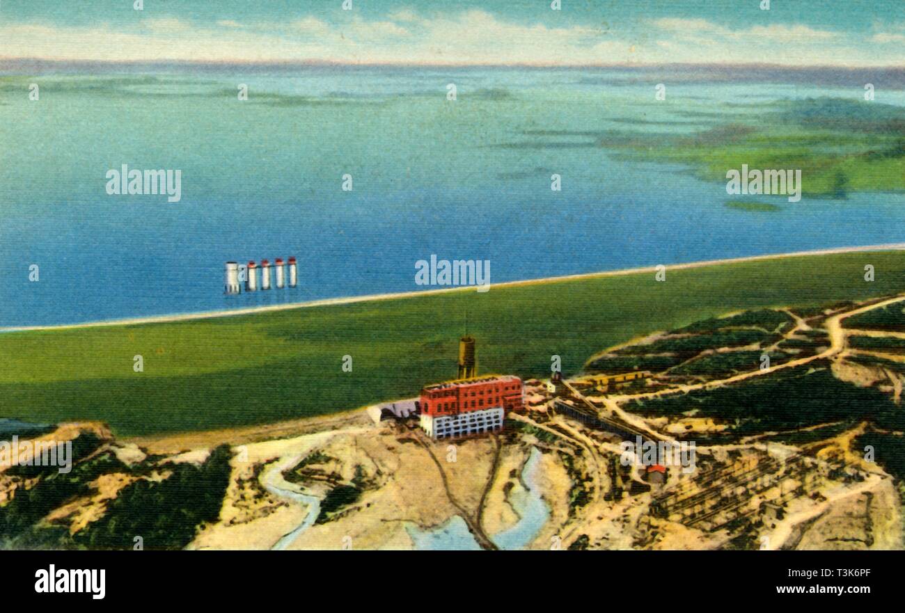 "Air View von Saluda Dam, Lake Murray, S.C.', 1942. Schöpfer: Unbekannt. Stockfoto