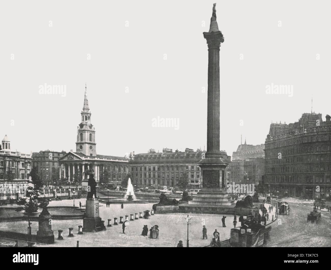Trafalgar Square, London, 1895. Schöpfer: Francis Frith & Co. Stockfoto