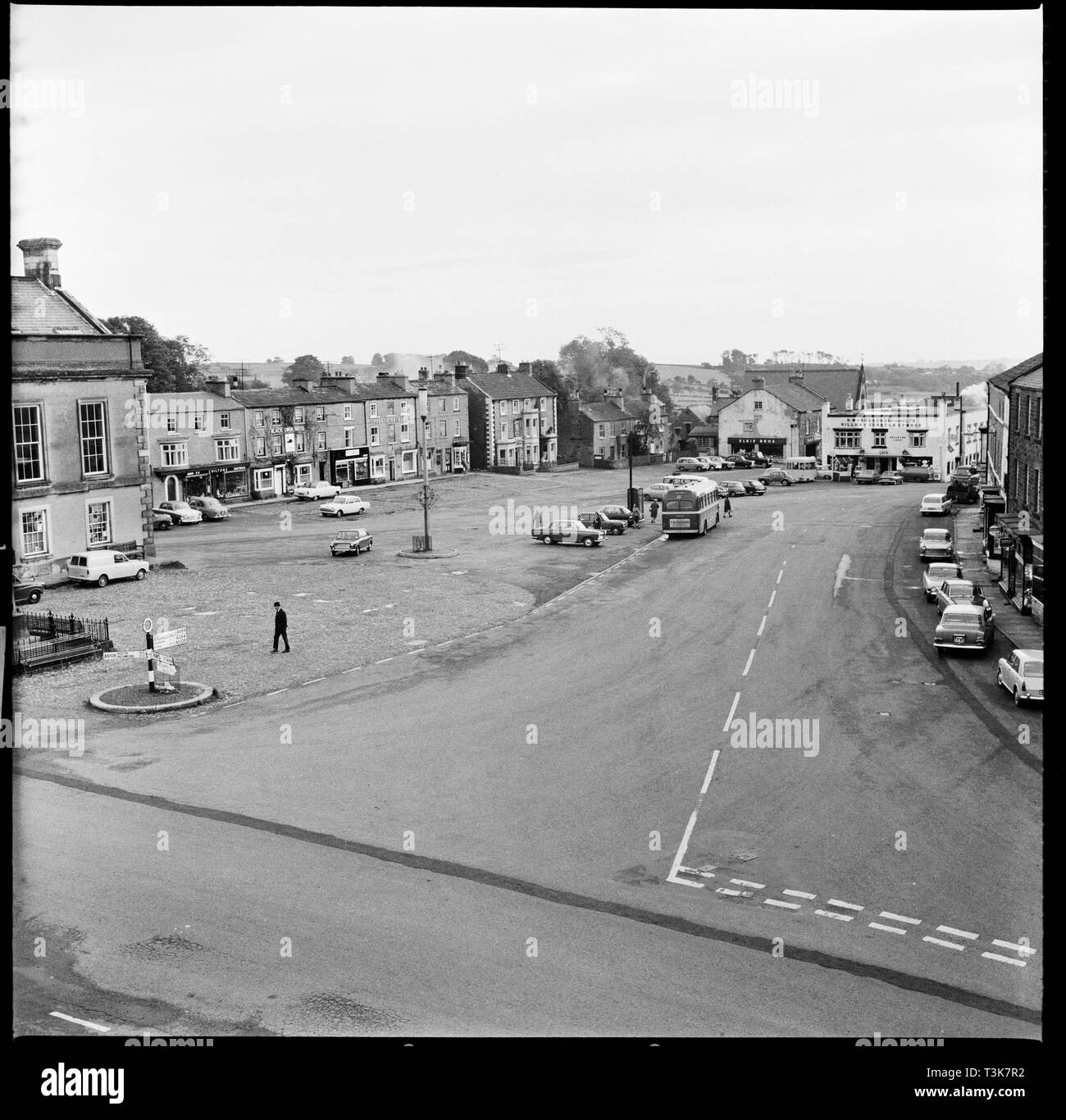 Marktplatz, Leyburn, North Yorkshire, 1967. Schöpfer: Eileen Deste. Stockfoto