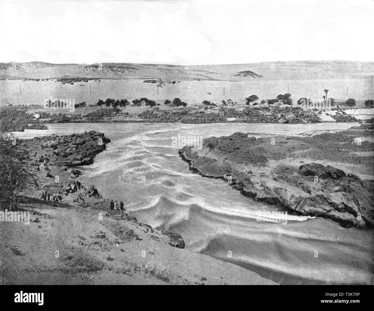 Der erste Katarakt des Nils, Assuan, Ägypten, 1895. Schöpfer: W&S Ltd. Stockfoto