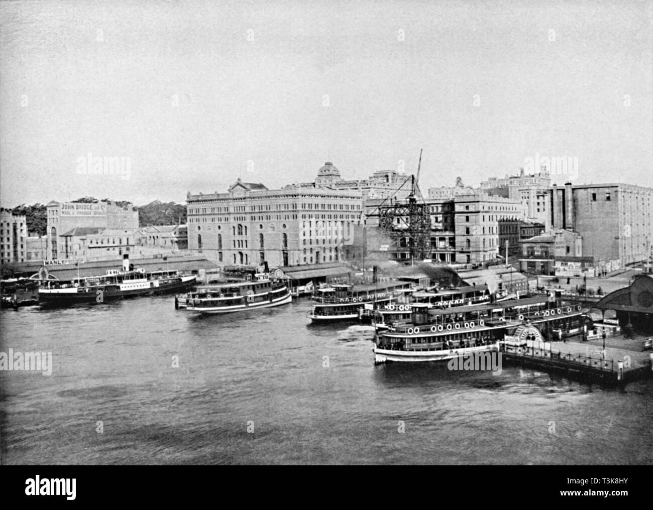 "Hafen Fähren am Circular Quay, c 1900. Schöpfer: Unbekannt. Stockfoto