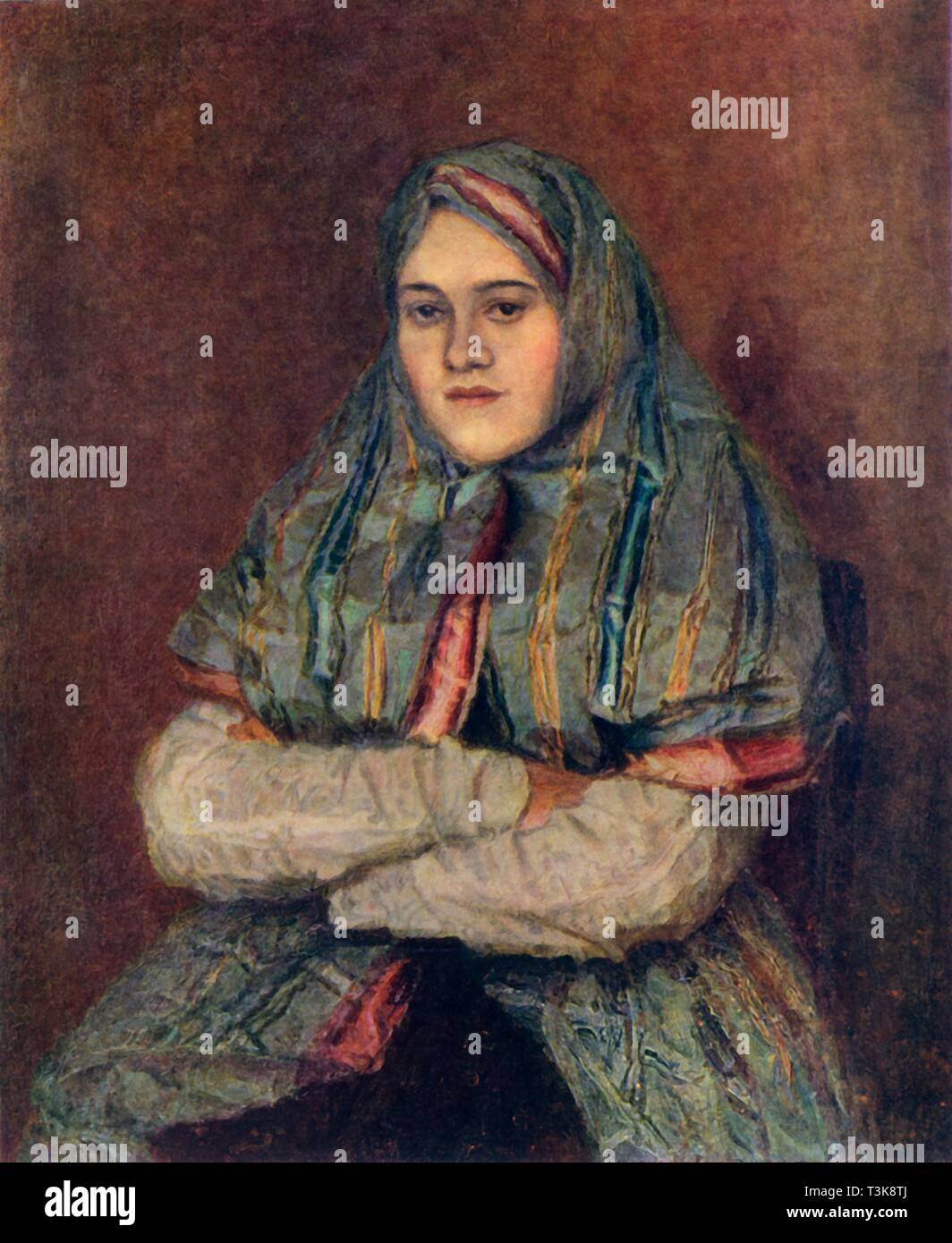 "Die Townswoman", 1902, (1965). Schöpfer: Wassili Surikow. Stockfoto