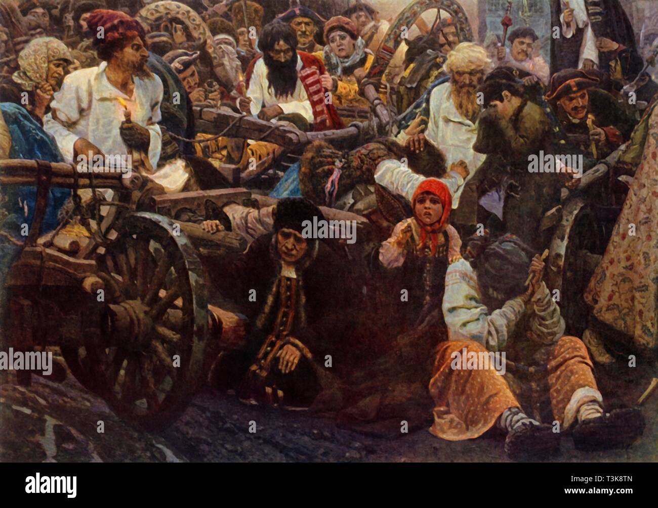 "Am Morgen vor der Ausführung", 1881, (1965). Schöpfer: Wassili Surikow. Stockfoto
