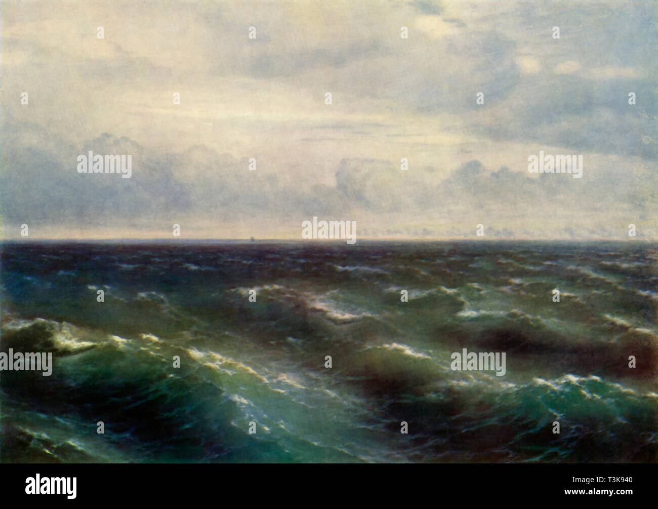 "Das Schwarze Meer", 1881, (1965). Schöpfer: Ivan Ayvazovsky. Stockfoto