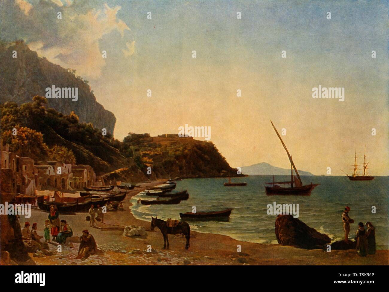 "Die große Bucht von Sorrento, 1827-1828, (1965). Schöpfer: Sil haben str Shchedrin. Stockfoto