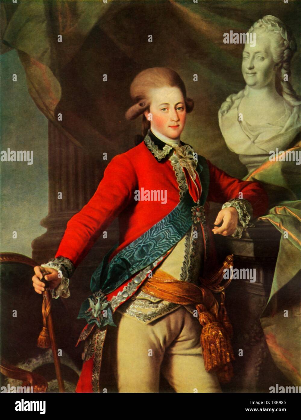 "Portrait von Alexandr Dmitrievich Lansky", 1782, (1965). Schöpfer: Dmitry Levitsky. Stockfoto