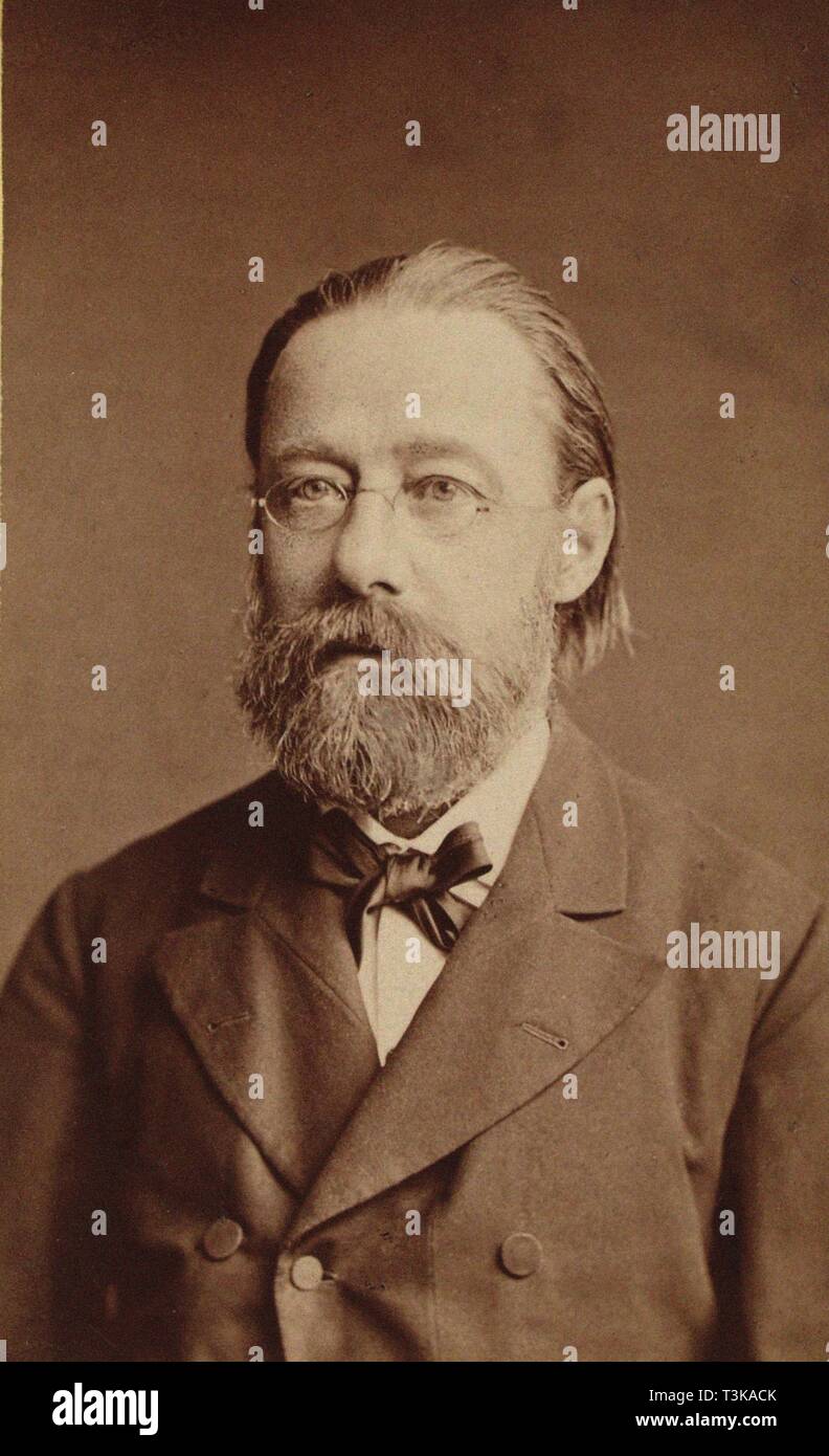 Portrait des Komponisten Bedrich Smetana, 1878. Schöpfer: Foto Studio J. Mulac, Prag. Stockfoto