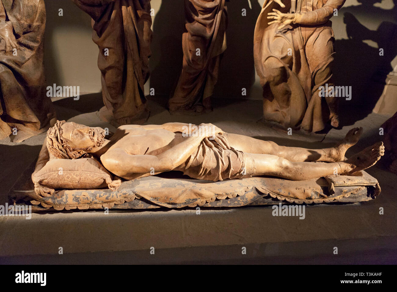 Wehklage über den toten Christus, durch Niccolò dell'Arca, Heiligtum der Santa Maria della Vita, Bologna Stockfoto