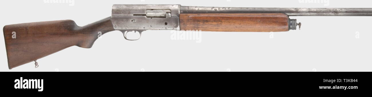 Die langen Arme, moderne Systeme, Remington Modell 11 Halbautomatische Schrotflinte, Kaliber 12/70, Nummer 167903, Additional-Rights - Clearance-Info - Not-Available Stockfoto