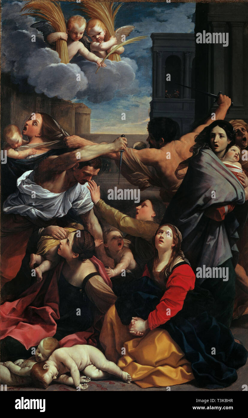 Das Massaker an den unschuldigen, 1611. Schöpfer: Reni, Guido (1575-1642). Stockfoto