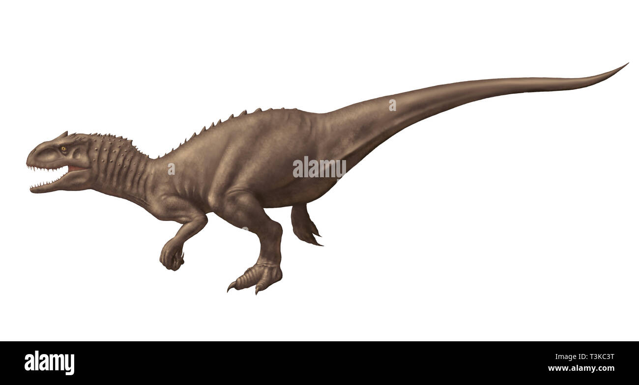 Indominus rex isolierte, digitale Malerei Stockfoto