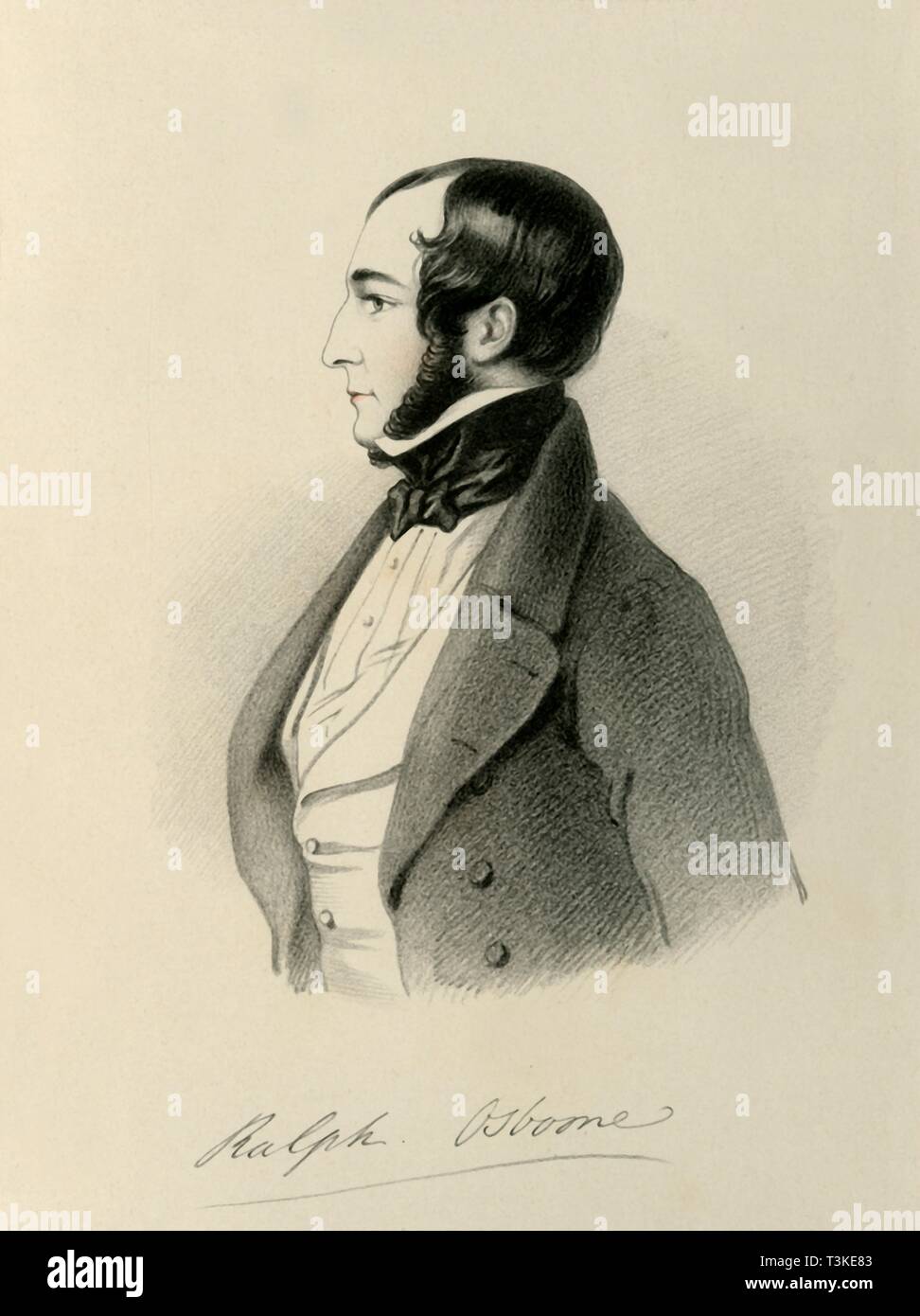 "Ralph Osborne', 1846. Schöpfer: Richard James Lane. Stockfoto