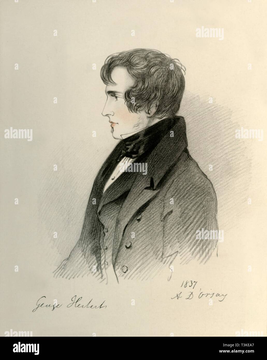 'George Herbert Esquire", 1837. Schöpfer: Richard James Lane. Stockfoto