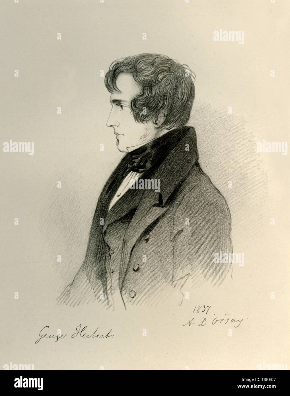 'George Herbert', 1837. Schöpfer: Richard James Lane. Stockfoto