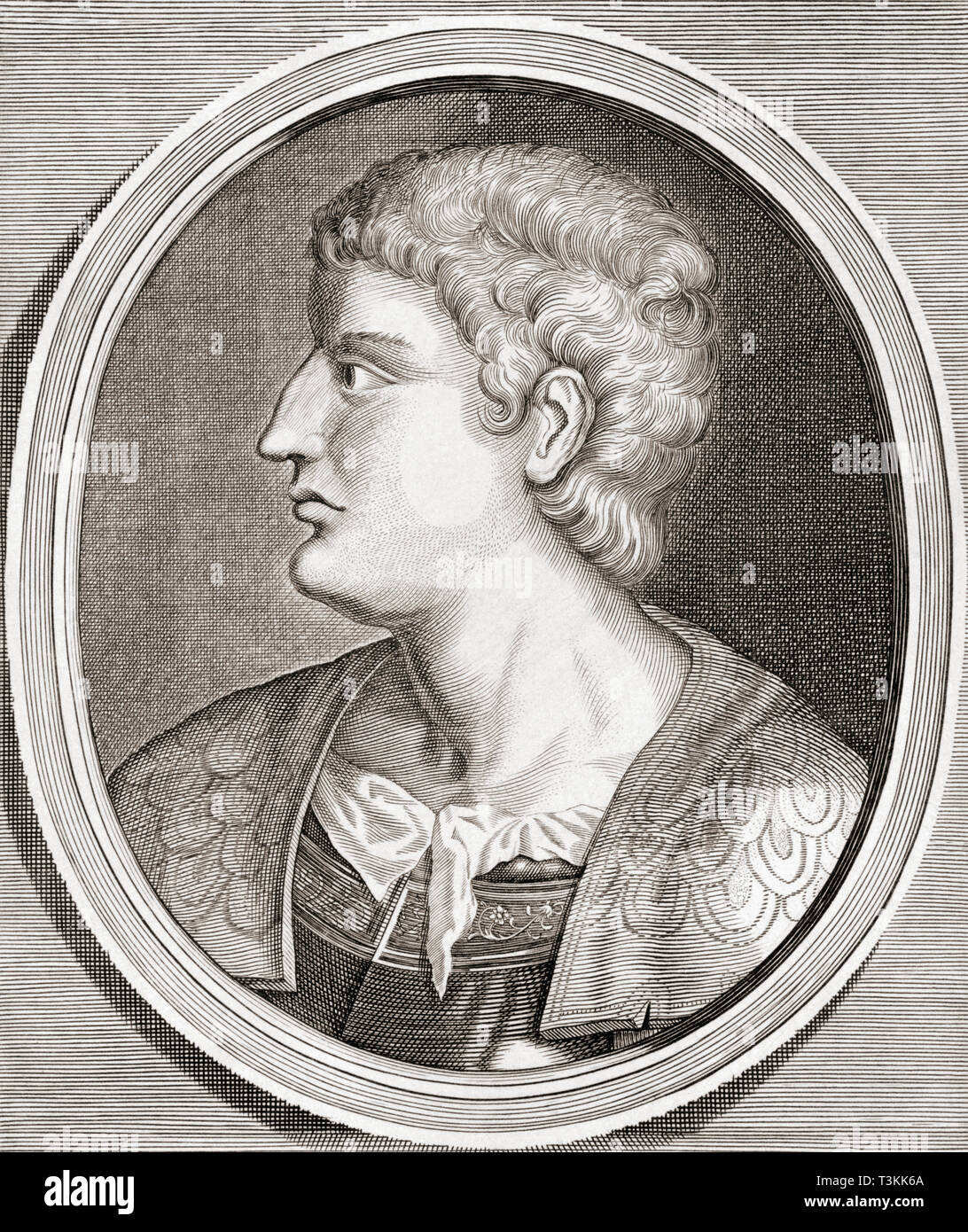 Germanicus, 15 v. Chr. - 19 n. Römische Kaiser. Stockfoto