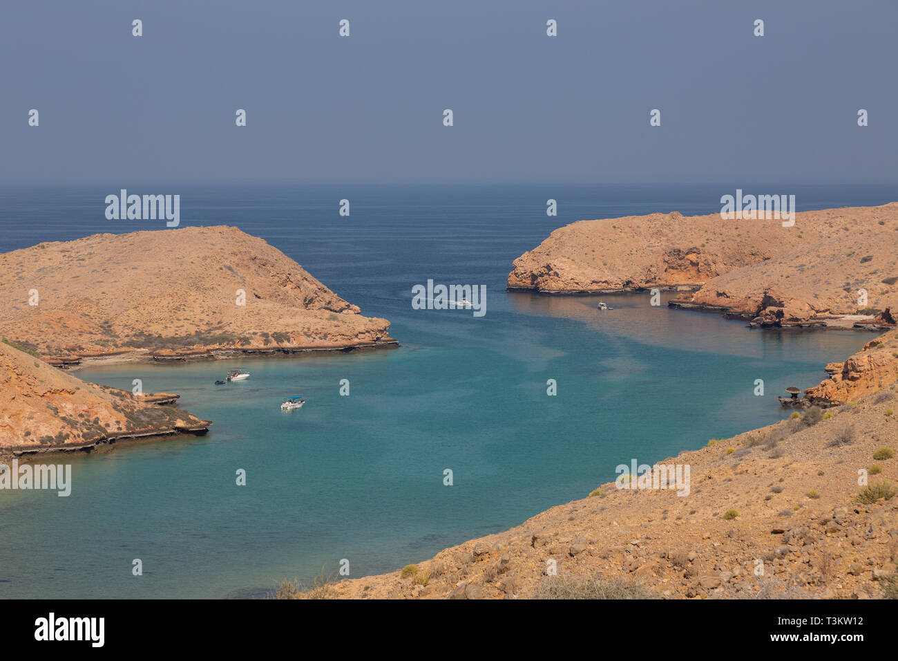 Bandar Khayran ist eine Küstenstadt im Nordosten Sultanat Oman Stockfoto