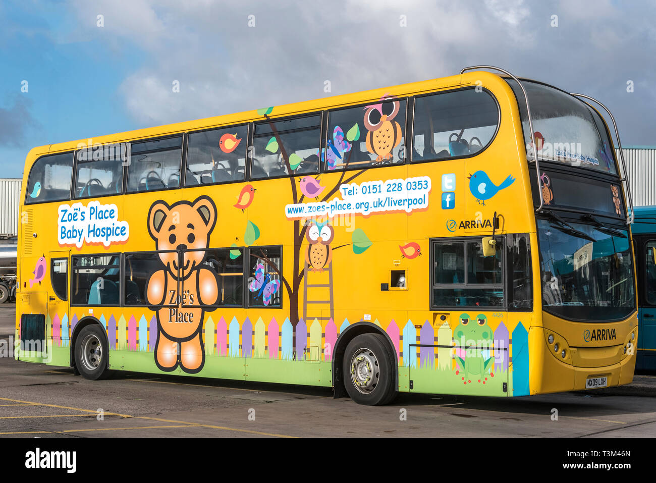 Zoes Ort liebe Arriva Bus eingerichtet Stockfoto