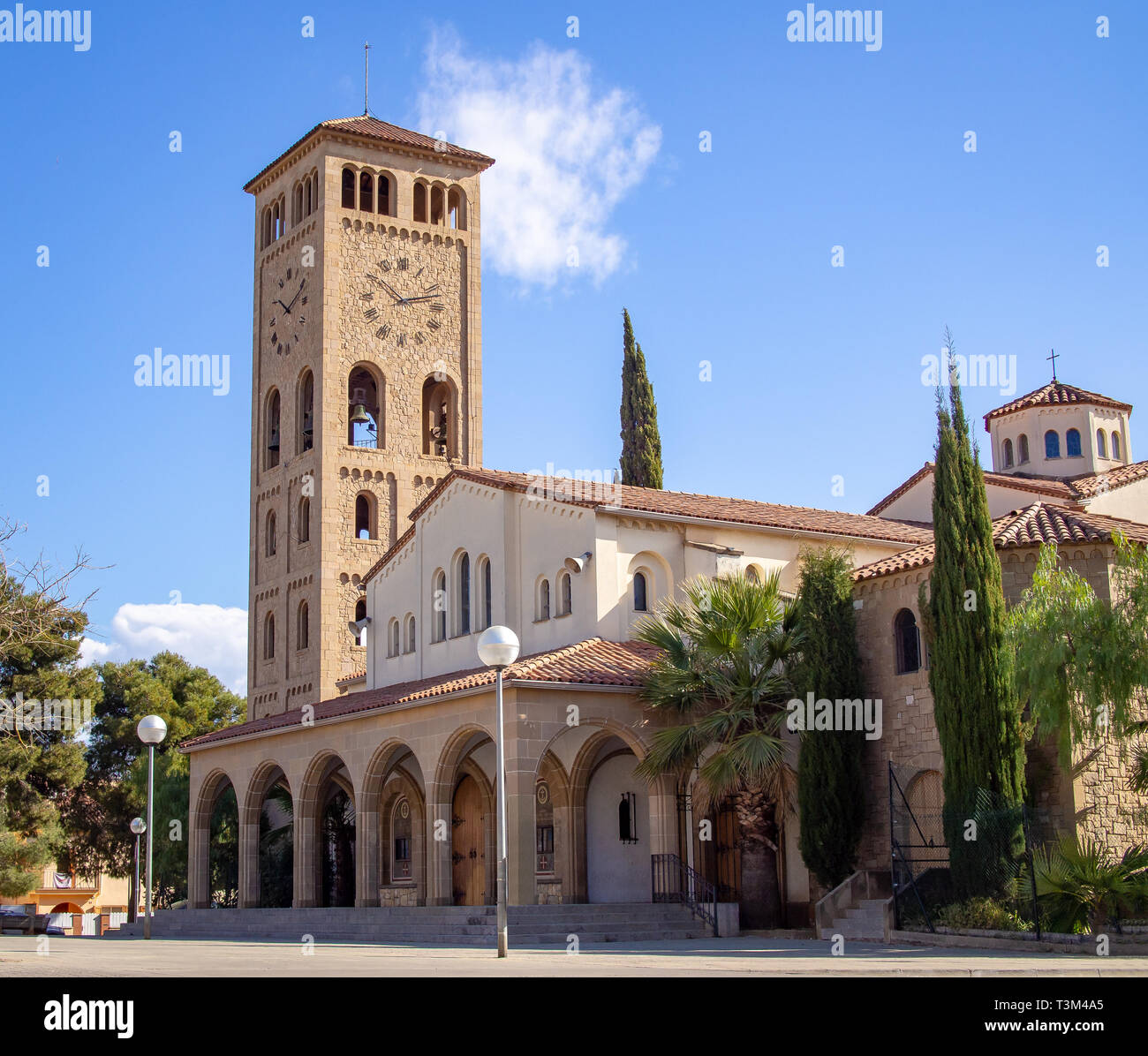Esglesia de Sant Oleguer (Kirche von Sant Oleguer), Sabadell, Katalonien, Spanien Stockfoto