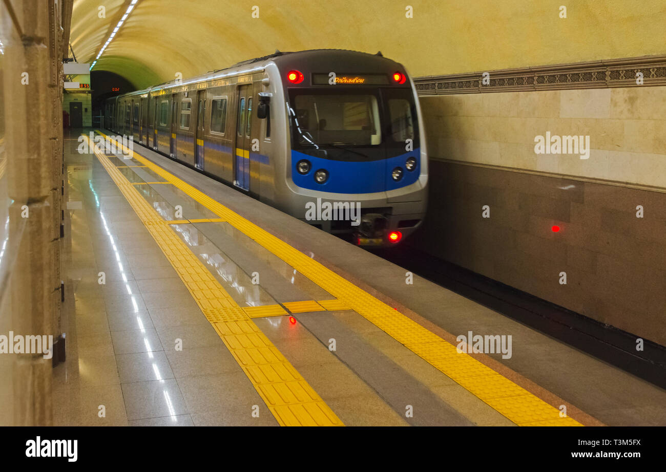U-Bahn, Almaty, Kasachstan Stockfoto
